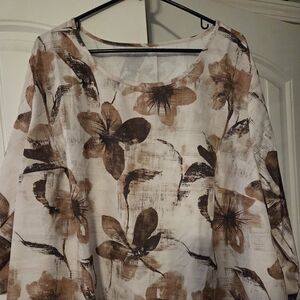 Shein Curve Floral Print Women's Top